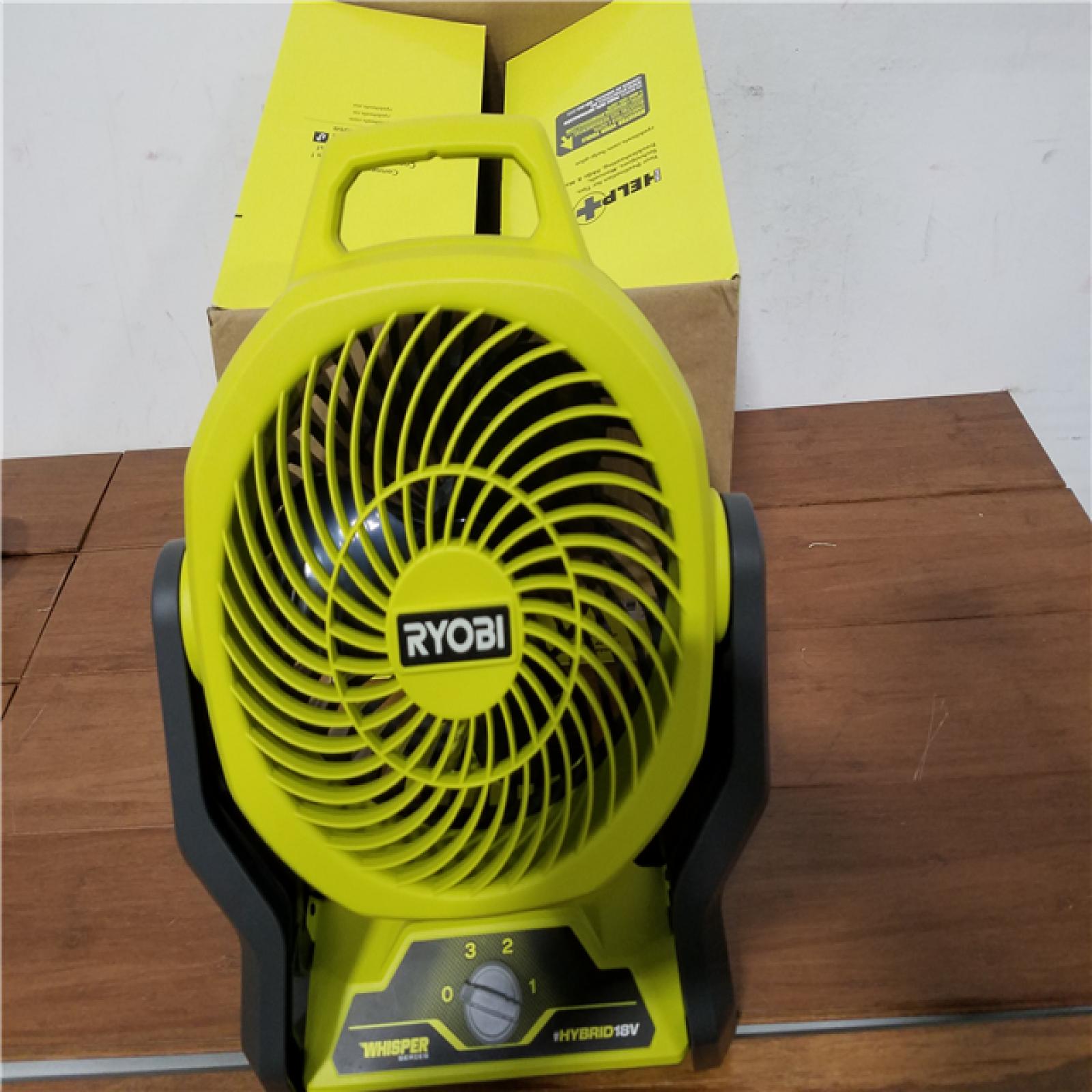 California NEW Ryobi Plus+ 18V Hybrid 7.5 Fan (Tool Only)