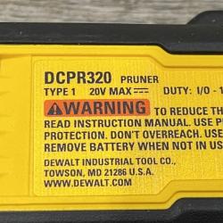 AS-IS DEWALT 20V MAX Cordless Battery Powered Pruner Kit