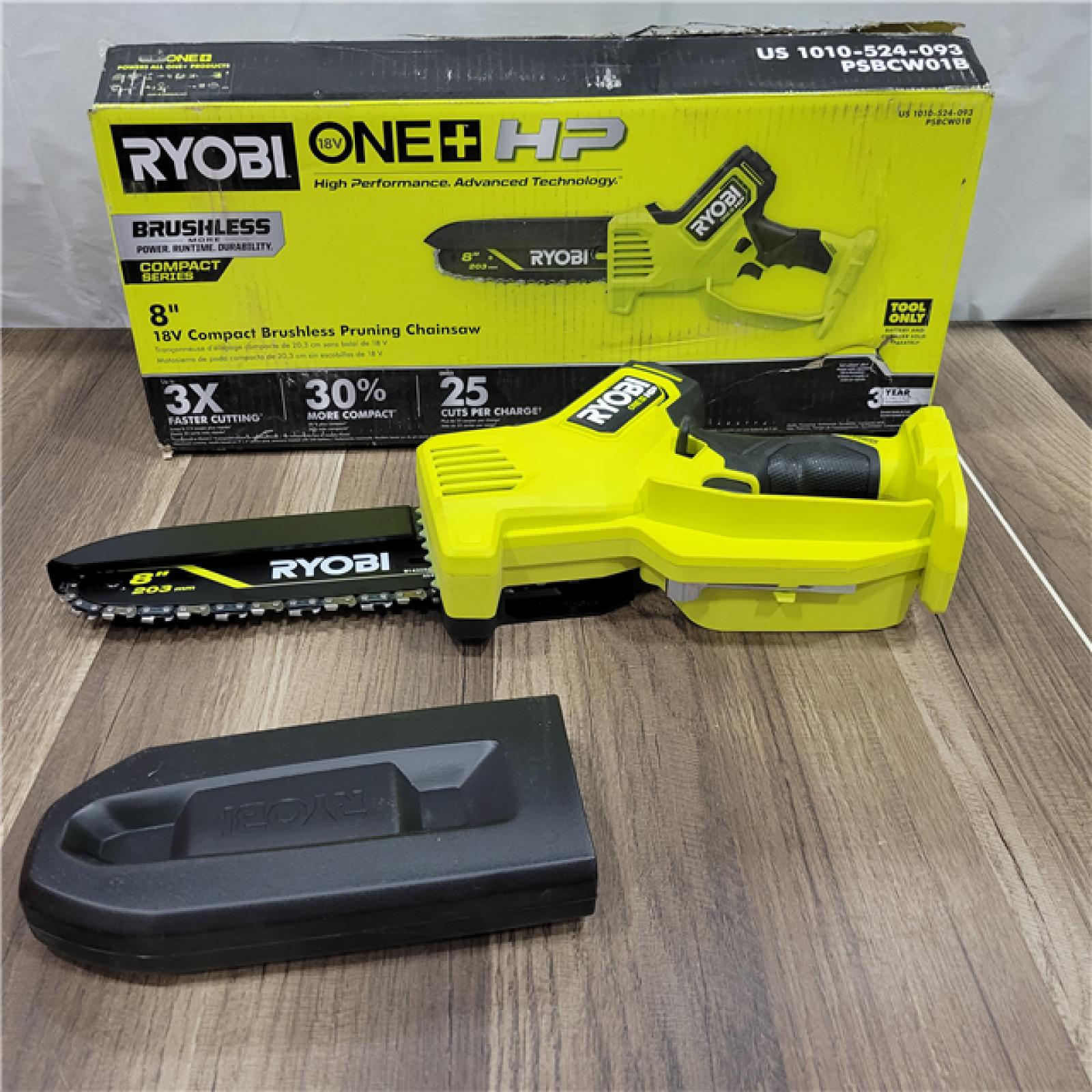 Goog  RYOBI ONE+ HP 18V Brushless Cordless 8 in. Compact Pruning Mini Chainsaw (Tool Only)