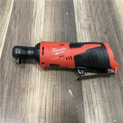 AS-IS Milwaukee M12 12V Lithium-Ion Cordless 3/8 in. Ratchet (Tool-Only)