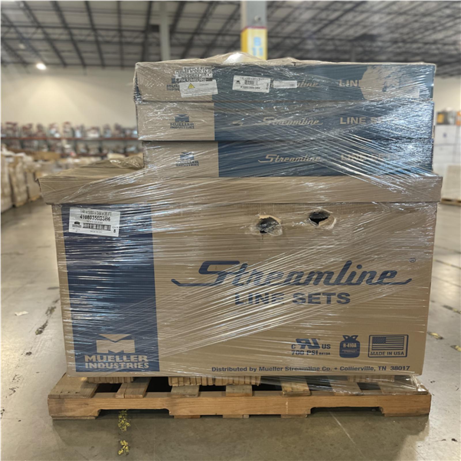 DALLAS LOCATION -Mueller Industries 1/4L X 5/8S X 3/8I X35FT Air Conditioner Line Set PALLET-(11 SETS))