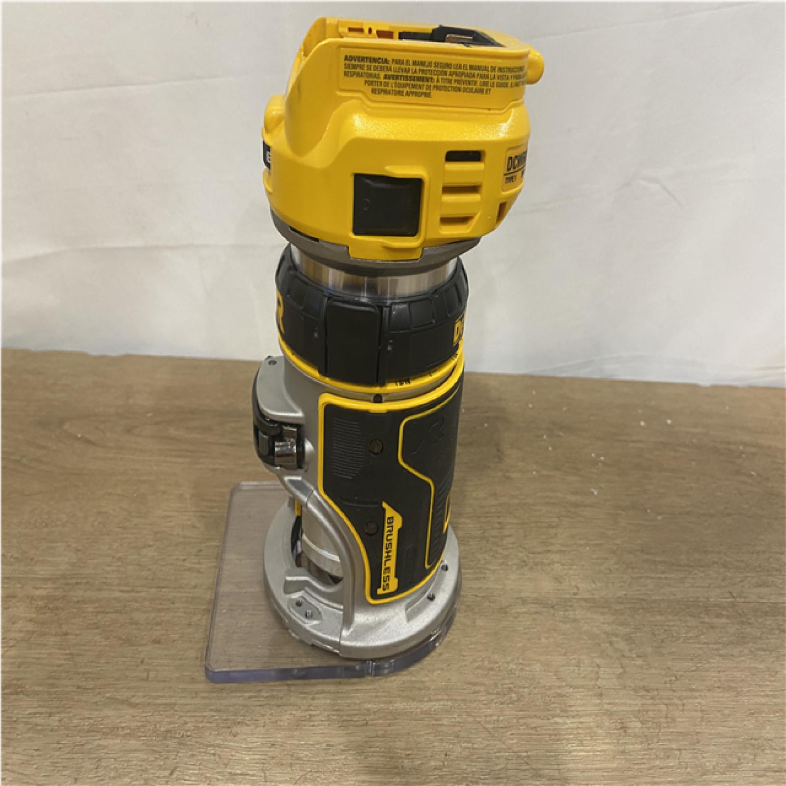 AS-IS DEWALT 20V MAX XR Cordless Brushless Fixed Base Compact Router (Tool Only)