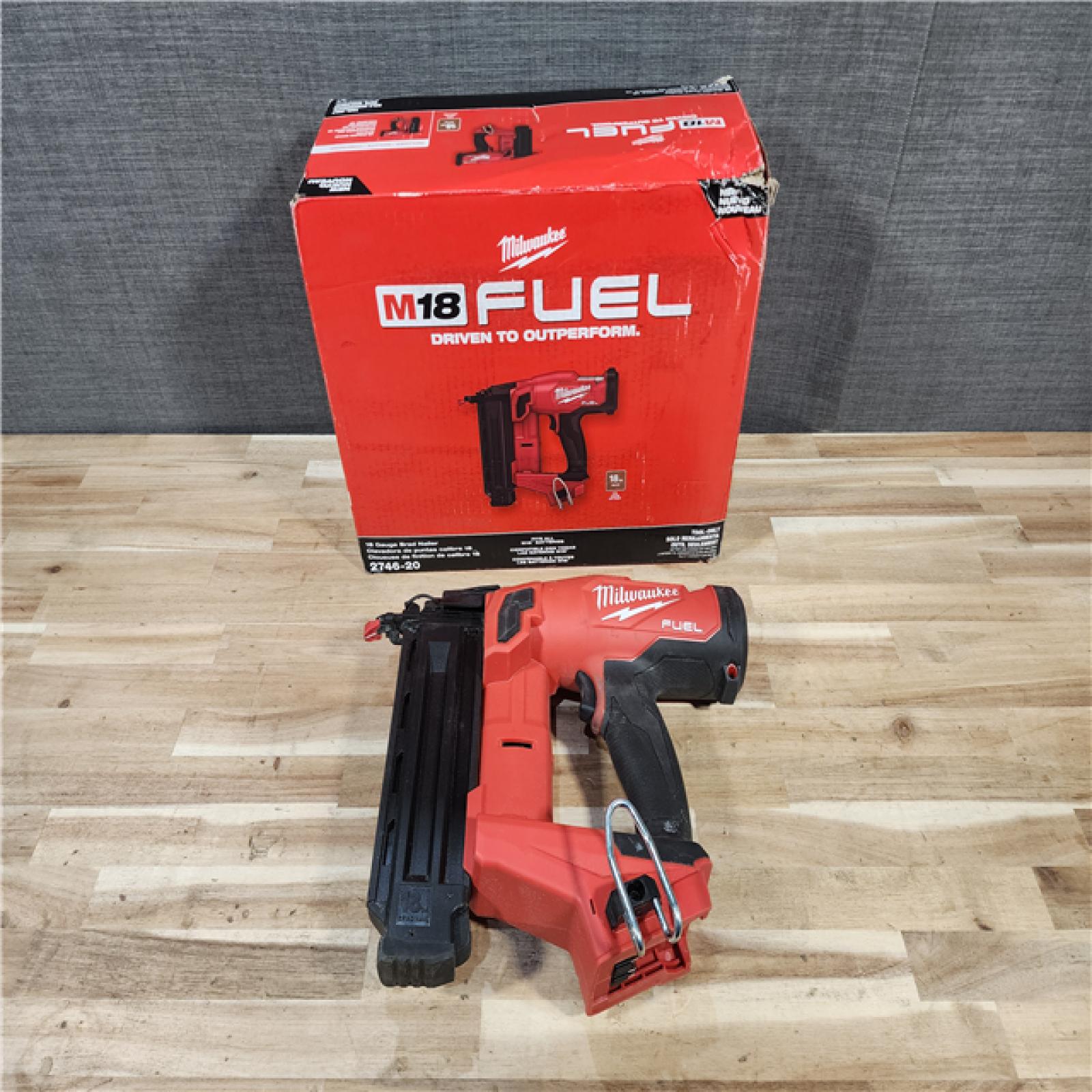 HOUSTON LOCATION - AS-IS Milwaukee  FUEL 18-Volt Lithium-Ion Brushless Cordless Gen II 18-Gauge Brad Nailer (Tool-Only)
