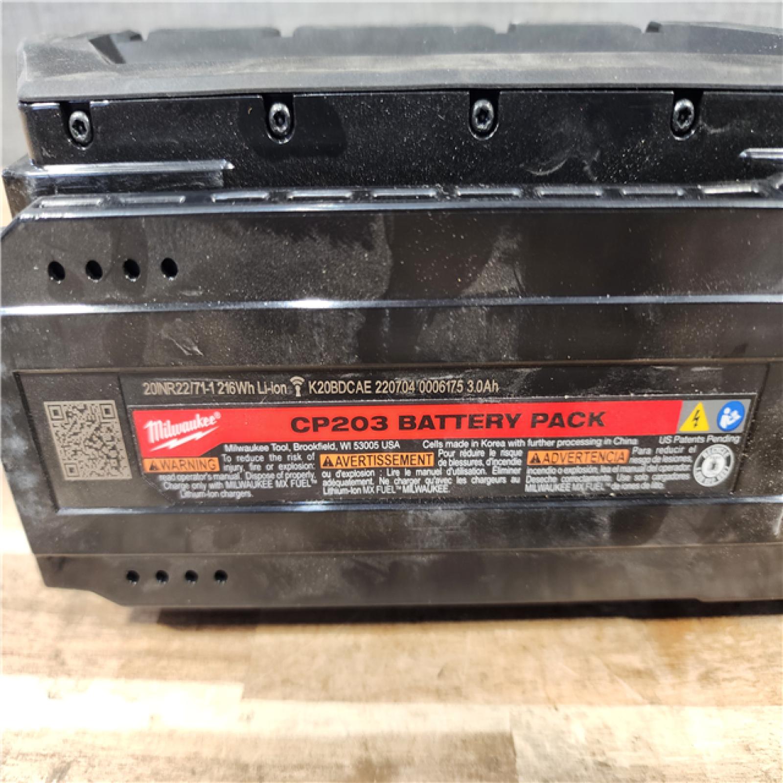 HOUSTON LOCATION - AS-IS MILWAUKEE MX FUEL BATTERY PACK QTY - 2