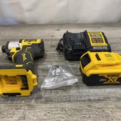 AS-IS DEWALT 20-Volt Maximum XR Lithium-Ion Cordless Brushless 1/4 in. 3-Speed Impact Driver Kit