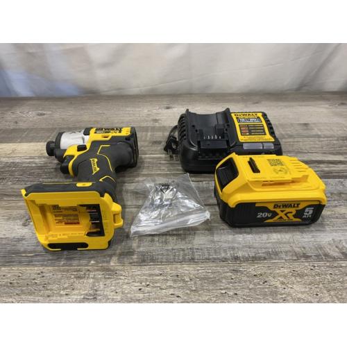 AS-IS DEWALT 20-Volt Maximum XR Lithium-Ion Cordless Brushless 1/4 in. 3-Speed Impact Driver Kit