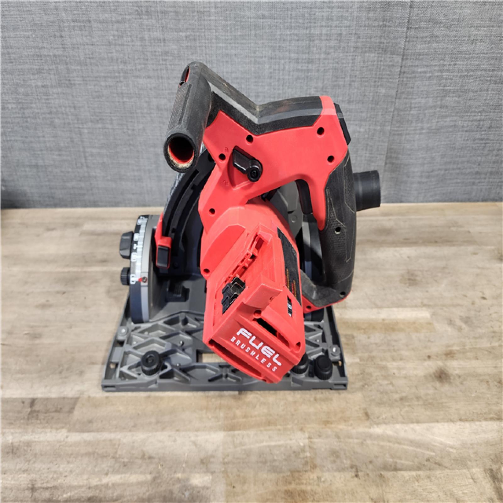 HOUSTON LOCATION - AS-IS Milwaukee M18 FUEL 18V Lithium-Ion Cordless Brushless 6-1/2 in. Plunge Cut Track Saw (Tool-Only)