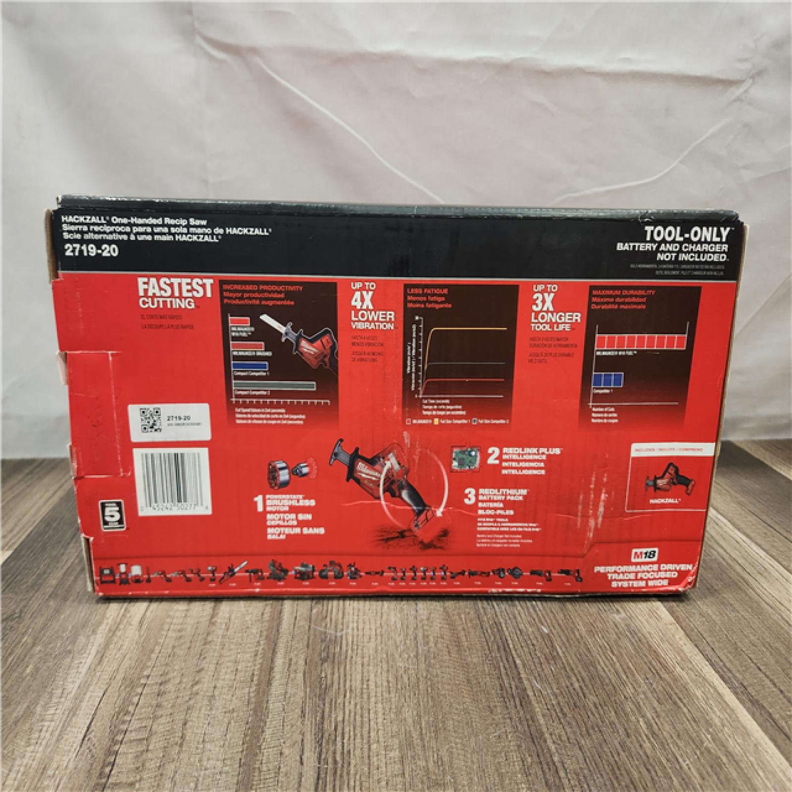 NEW- Milwaukee Hackzall Reciprocating Saw (Tool-Only)