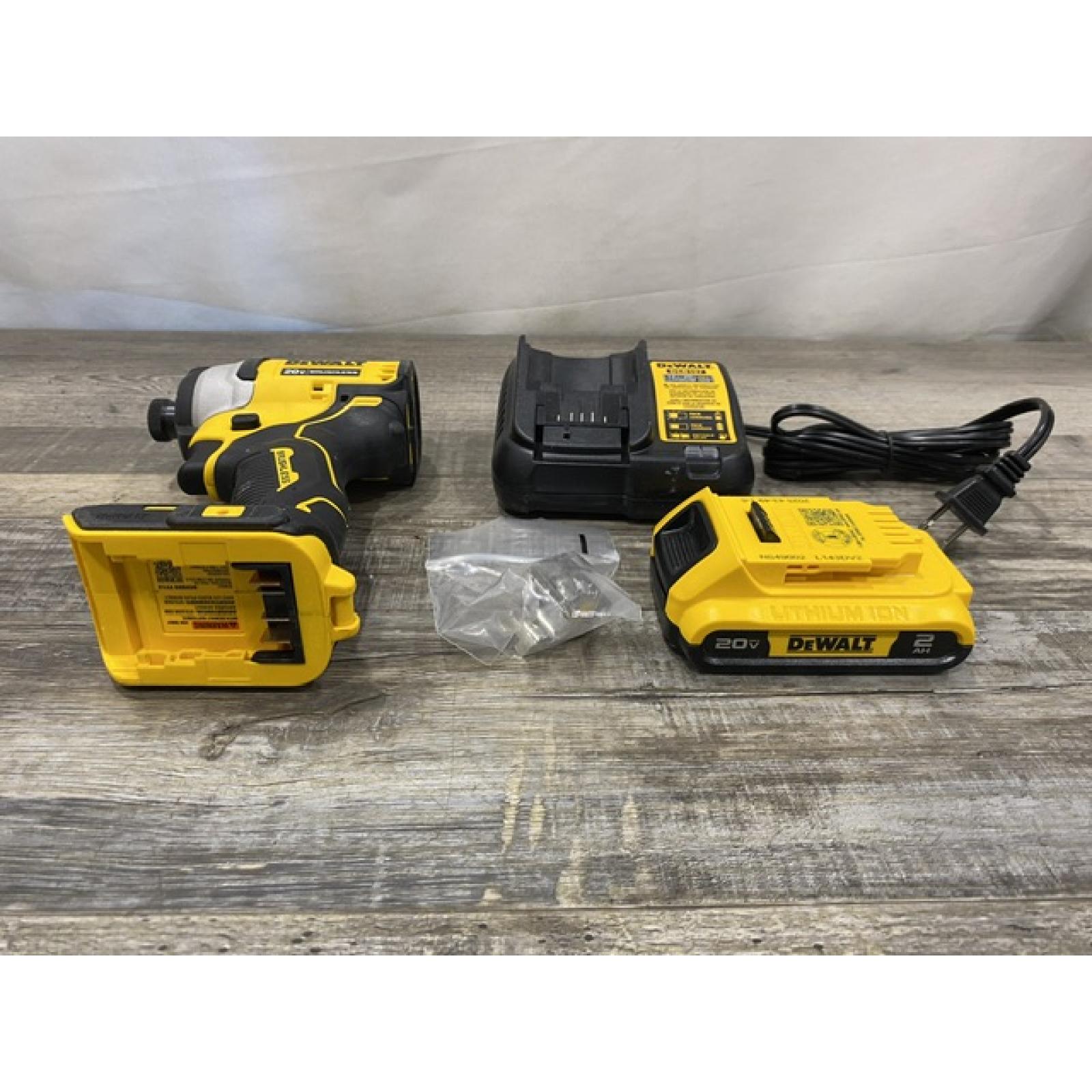 AS-IS DEWALT Atomic 20V Max Lithium-Ion Brushless Cordless Compact 1/4 in. Impact Driver Kit