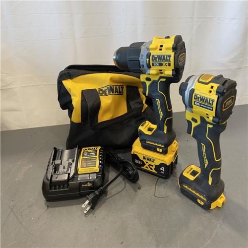 AS-IS - DEWALT 20V MAX XR Hammer Drill and ATOMIC Impact Driver 2 Tool Cordless Combo Kit