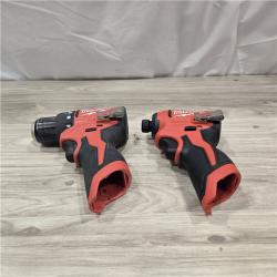 AS-IS Milwaukee M12 Cordless Brushless 2 Tool Combo Kit