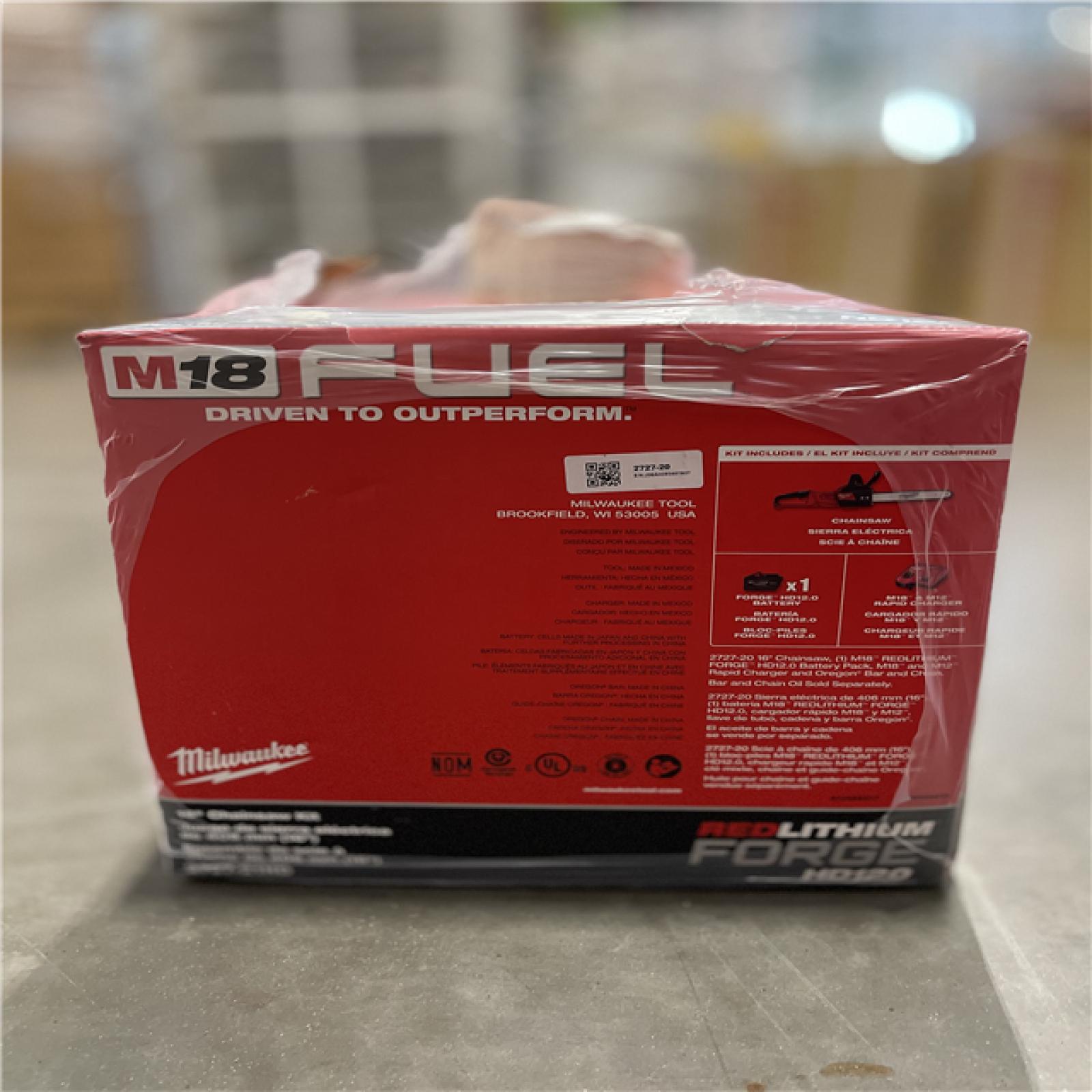 NEW! - Milwaukee M18 FUEL 16 in. 18V Lithium-Ion Brushless Battery Chainsaw (TOOL ONLY)