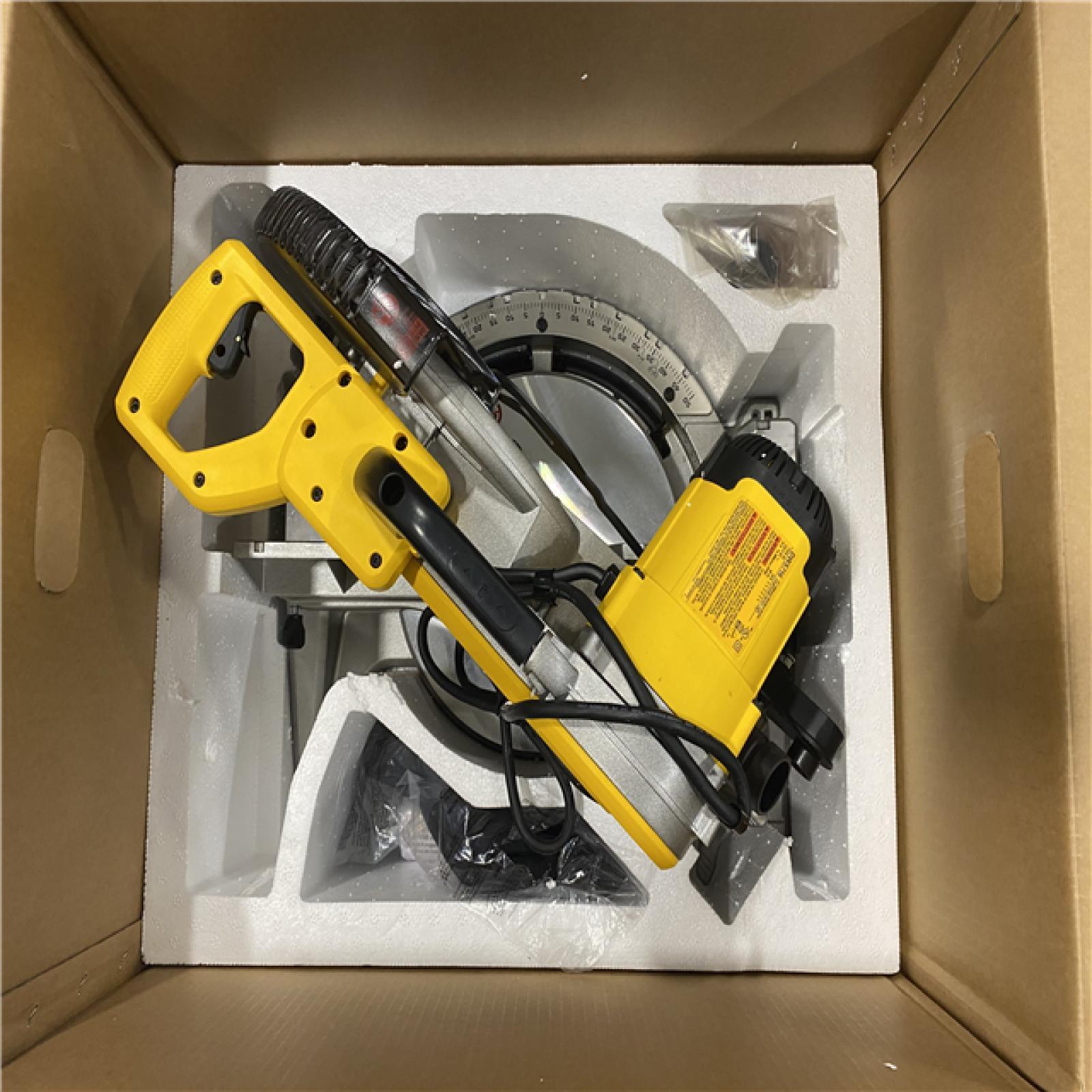 As-Is - DeWalt 15 Amp Corded 12 in. Compound Double Bevel Miter Saw