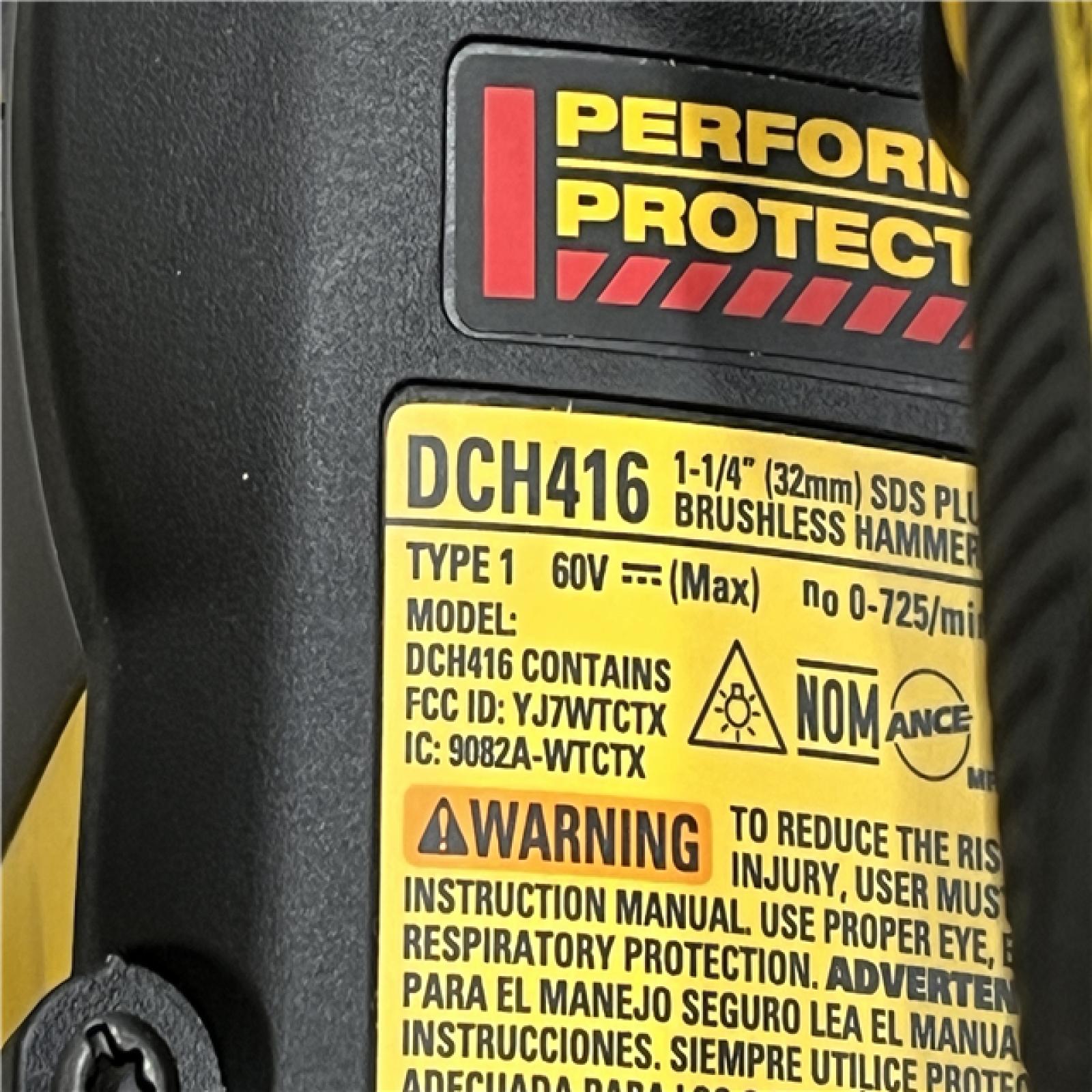 AS-IS DEWALT FLEXVOLT 60V MAX Cordless 1-1/4 in. SDS Plus Rotary Hammer (Tool Only)