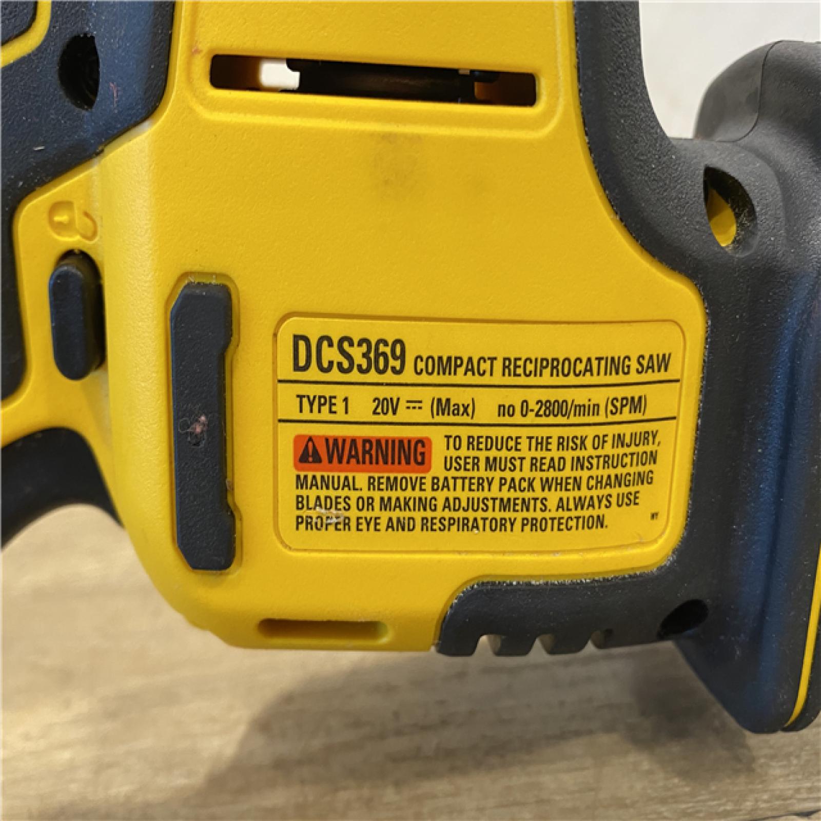 AS-IS DEWALT ATOMIC 20V MAX Cordless Brushless Compact Reciprocating Saw (Tool Only)