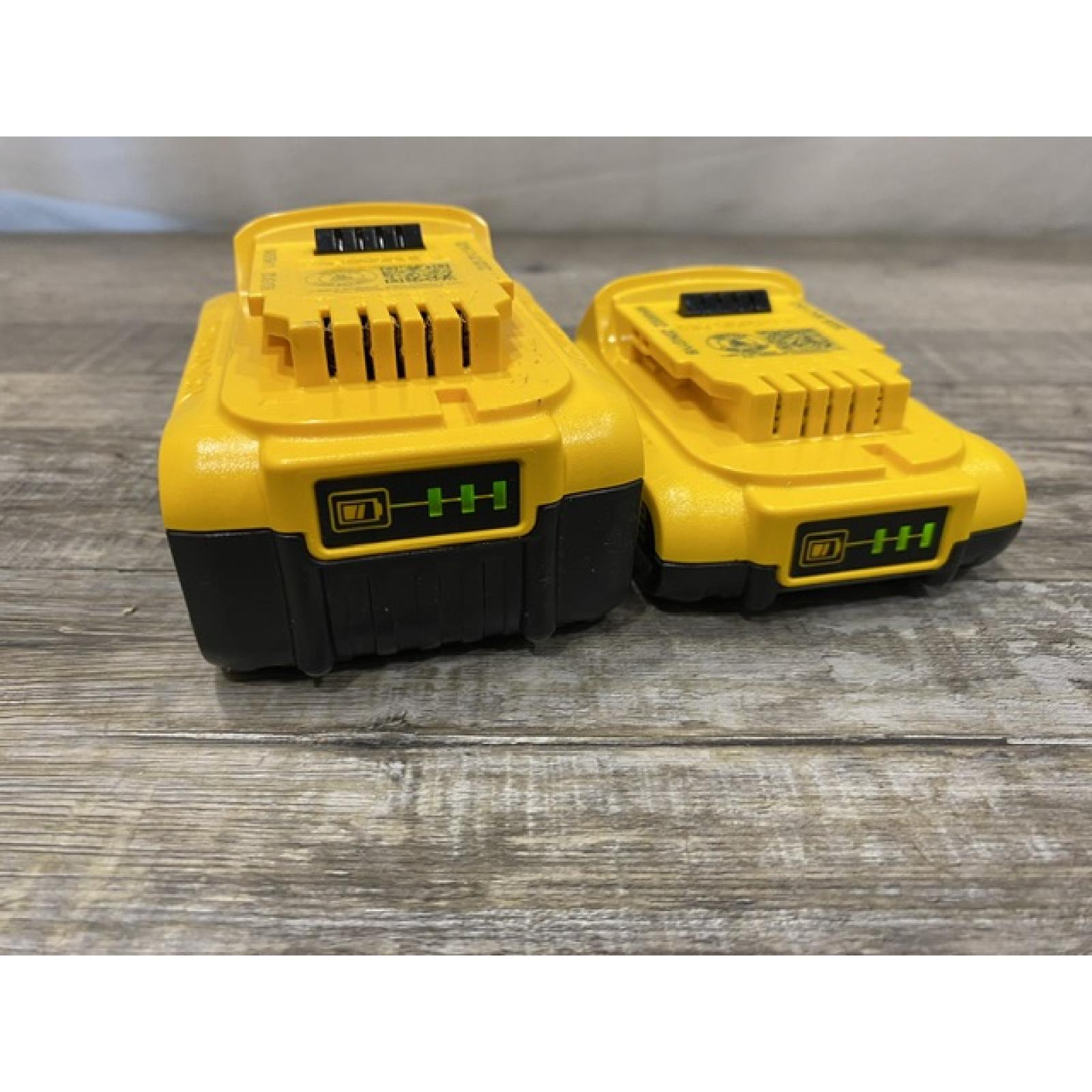 AS-IS DEWALT 20V MAX Lithium-Ion Battery Kit with 5.0Ah and 2.0Ah Battery and Charger