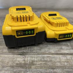 AS-IS DEWALT 20V MAX Lithium-Ion Battery Kit with 5.0Ah and 2.0Ah Battery and Charger