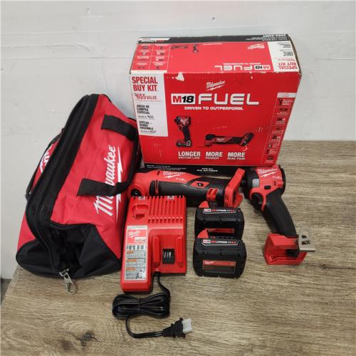 Phoenix Location NEW Milwaukee M18 FUEL 18V Lithium-Ion Brushless Cordless Multi-Tool Impact Driver Combo Kit (2-Tool) with 2 Batteries