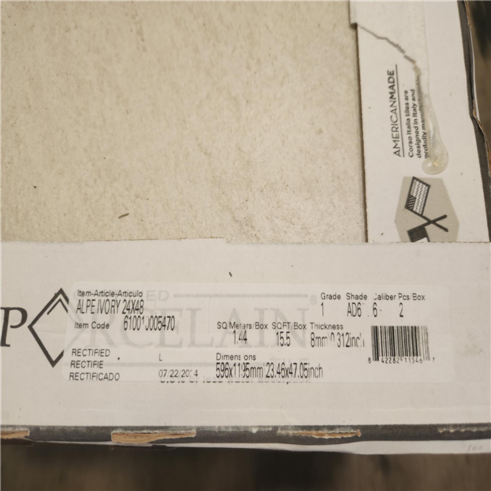 Phoenix Location Corso Italia Alpe Ivory 24 in. x 48 in. Quartzite Stone Look Porcelain Floor and Wall Tile (372 sq. ft. 24 Case)