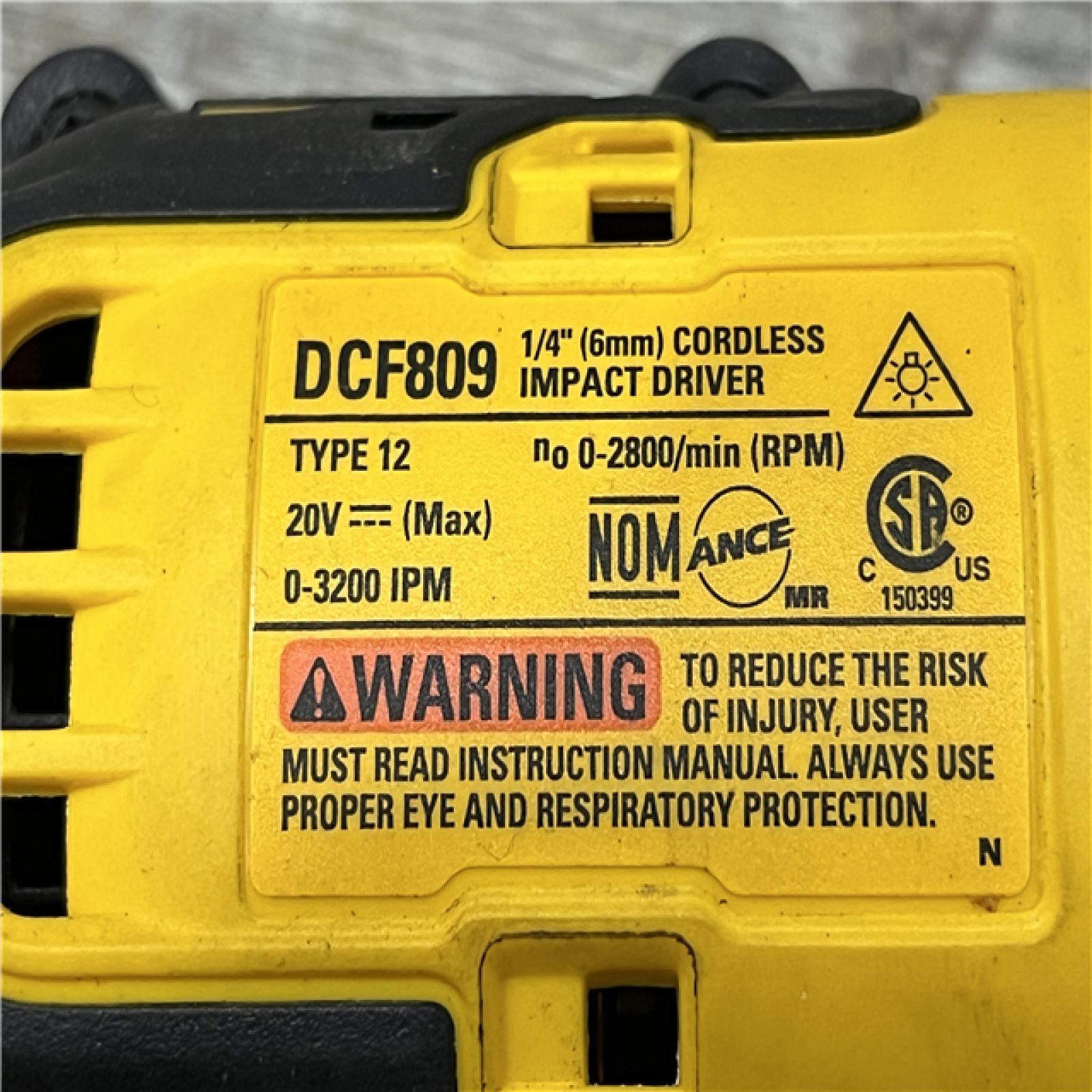 AS-IS DEWALT Atomic 20V Max Lithium-Ion Brushless Cordless Compact 1/4 in. Impact Driver Kit