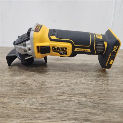 Phoenix Location NEW DEWALT 20V MAX XR Cordless Brushless 4.5 in. Slide Switch Small Angle Grinder with Kickback Brake (Tool Only)