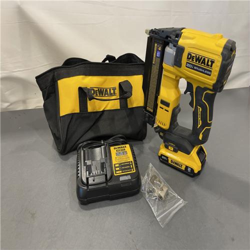AS-IS - DeWalt 20-Volt MAX Atomic Compact Cordless Pin Nailer Kit