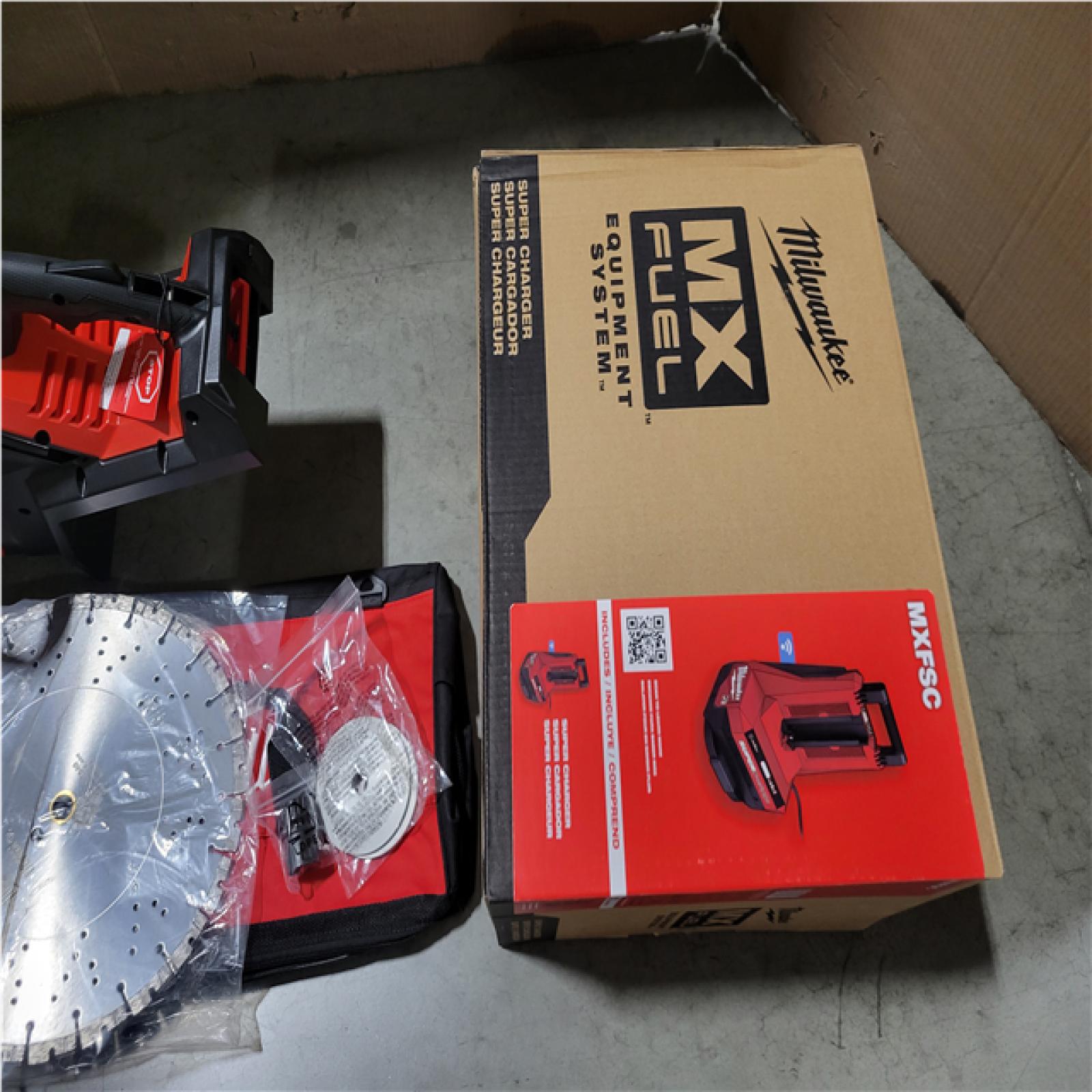CALIFORNIA AS-IS MILWAUKEE MX FUEL 14 CUT-OFF SAW W/ RAPIDSTOP