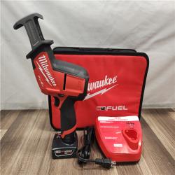 AS-IS- Milwaukee M12 FUEL 12-Volt Lithium-Ion Brushless Cordless HACKZALL Reciprocating Saw Kit W/ Free M12 4.0Ah Compact Battery