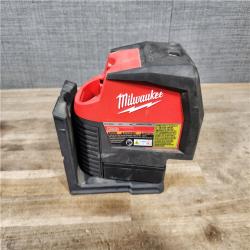 HOUSTON LOCATION - AS-IS Milwaukee Green 125 Ft. Cross Line and Plumb Points Laser Level Kit