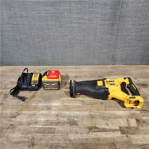 HOUSTON LOCATION - AS-IS DEWALT FLEXVOLT 60V MAX Cordless Brushless Reciprocating Saw Kit with (1) FLEXVOLT 9.0Ah Battery