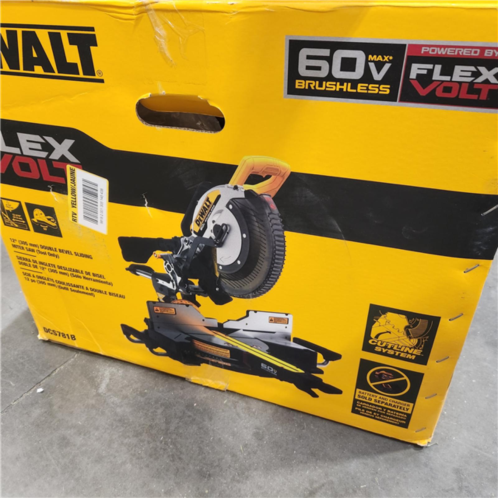 As-IS- DEWALT 60V Lithium-Ion 12 in. Cordless Sliding Miter Saw (Tool Only)