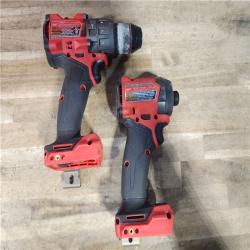 HOUSTON LOCATION - AS-IS Milwaukee  FUEL 18V Lithium-Ion Brushless Cordless Hammer Drill and Impact Driver Combo Kit