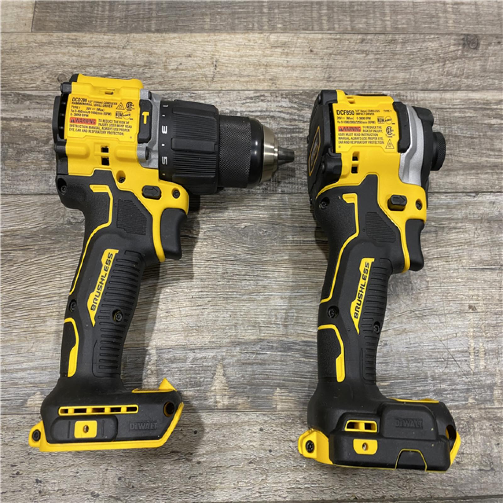 AS-IS DEWALT ATOMIC 20V MAX Lithium-Ion Cordless 2-Tool Combo Kit