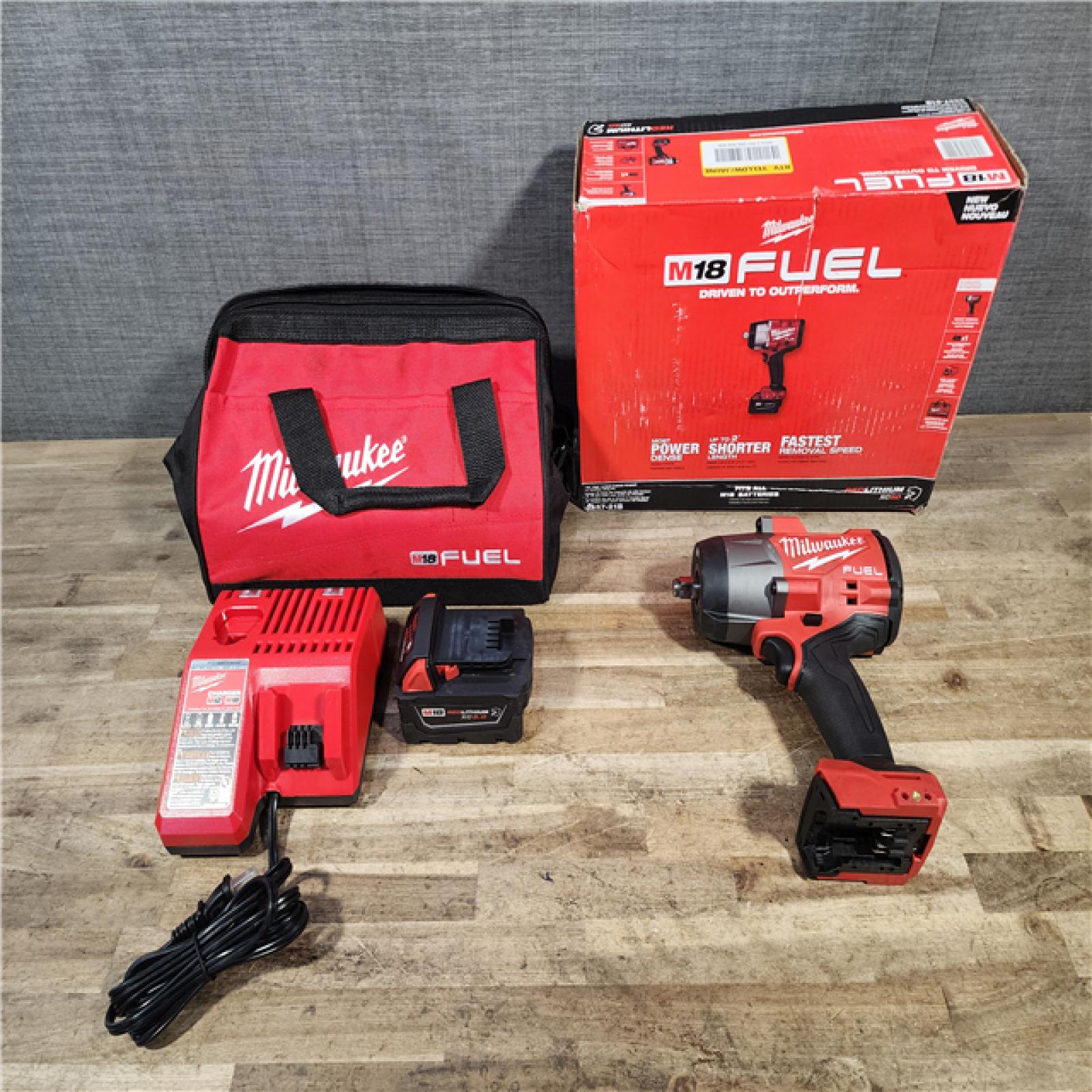 HOUSTON LOCATION - AS-IS Milwaukee FUEL 18V Lithium-Ion Brushless Cordless 1/2 in. Impact Wrench w/Friction Ring Kit