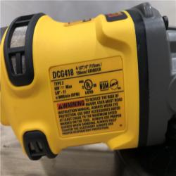 AS-IS DEWALT 60V MAX Cordless 4.5 in. to 6 in. Small Angle Grinder(Tool Only)