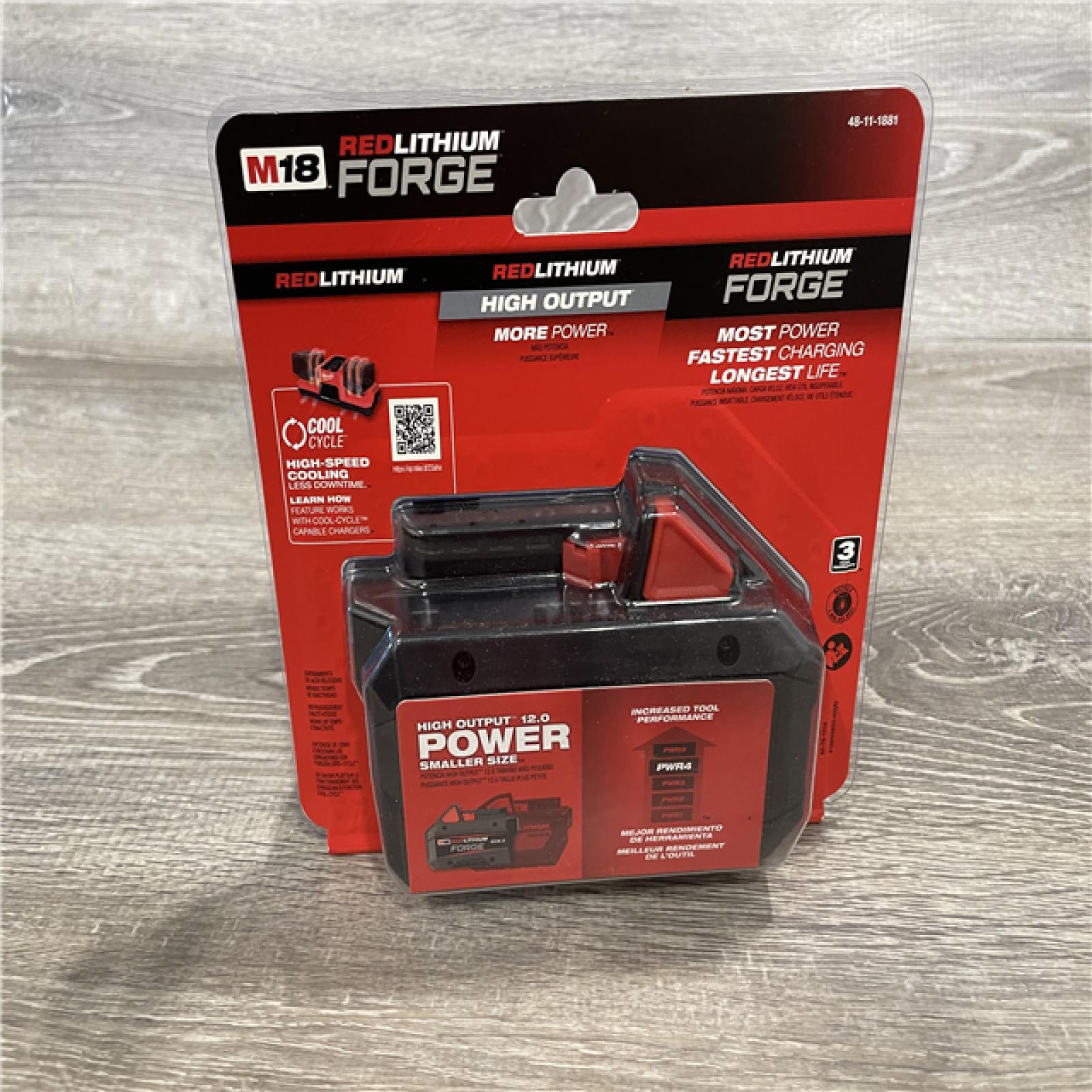 AS-IS Milwaukee 18V Lithium-Ion REDLITHIUM FORGE XC 8.0 Ah Battery Pack