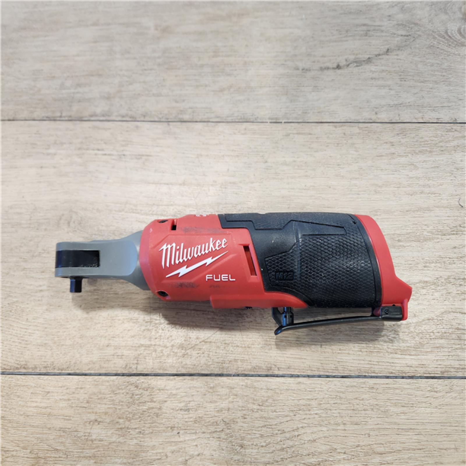AS-IS- Milwaukee M12 FUEL Brushless Lithium-Ion 3/8 in. Cordless High Speed Ratchet (Tool Only)