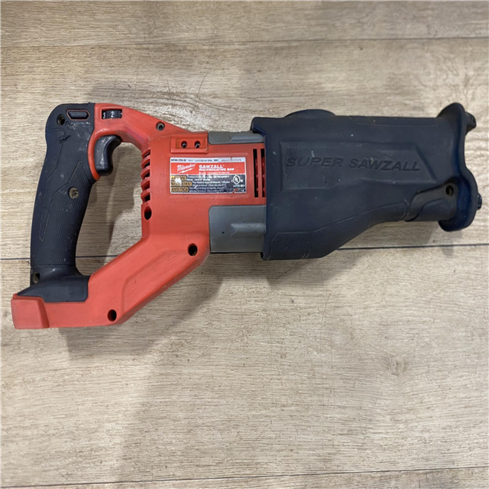 AS-IS Milwaukee FUEL 18V Lithium-Ion Brushless Cordless Super SAWZALL Orbital Reciprocating Saw (Tool-Only)