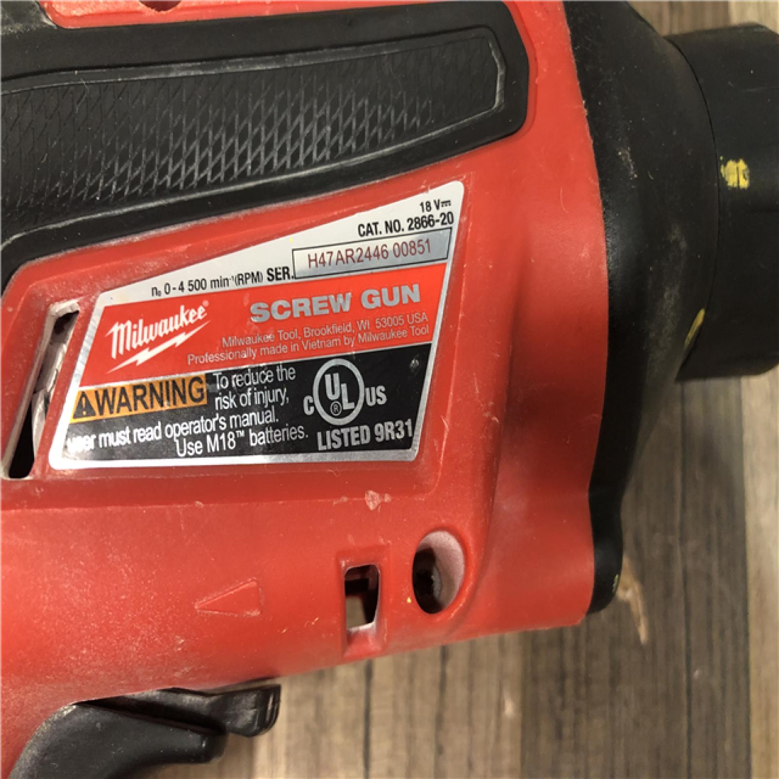 AS-IS Milwaukee FUEL 18V Lithium-Ion Brushless Cordless Drywall Screw Gun (Tool-Only)