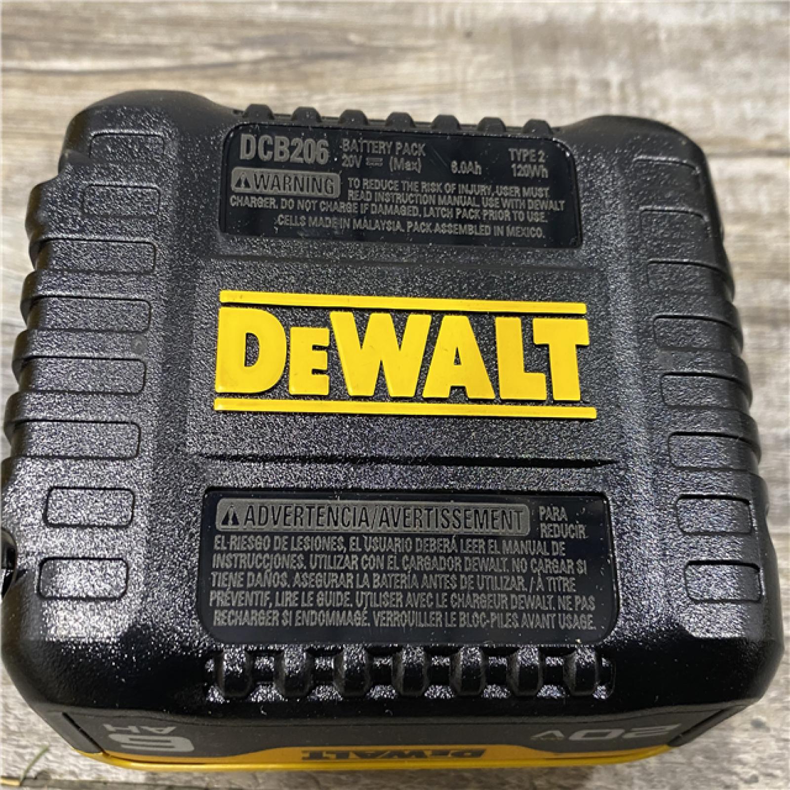 AS-IS DEWALT 20V MAX Lithium-Ion 6.0 Ah Battery and Charger