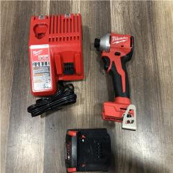 AS-IS Milwaukee  18V Lithium-Ion Brushless Cordless 1/4 in. Compact Impact Driver (Tool Only)