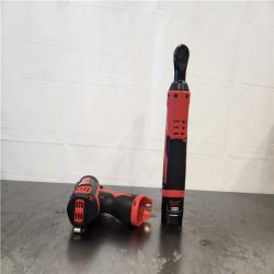 AS-IS- Milwaukee M12 Brushed Cordless 3/8 in. Ratchet and Screwdriver (2-Tool) Combo Kit