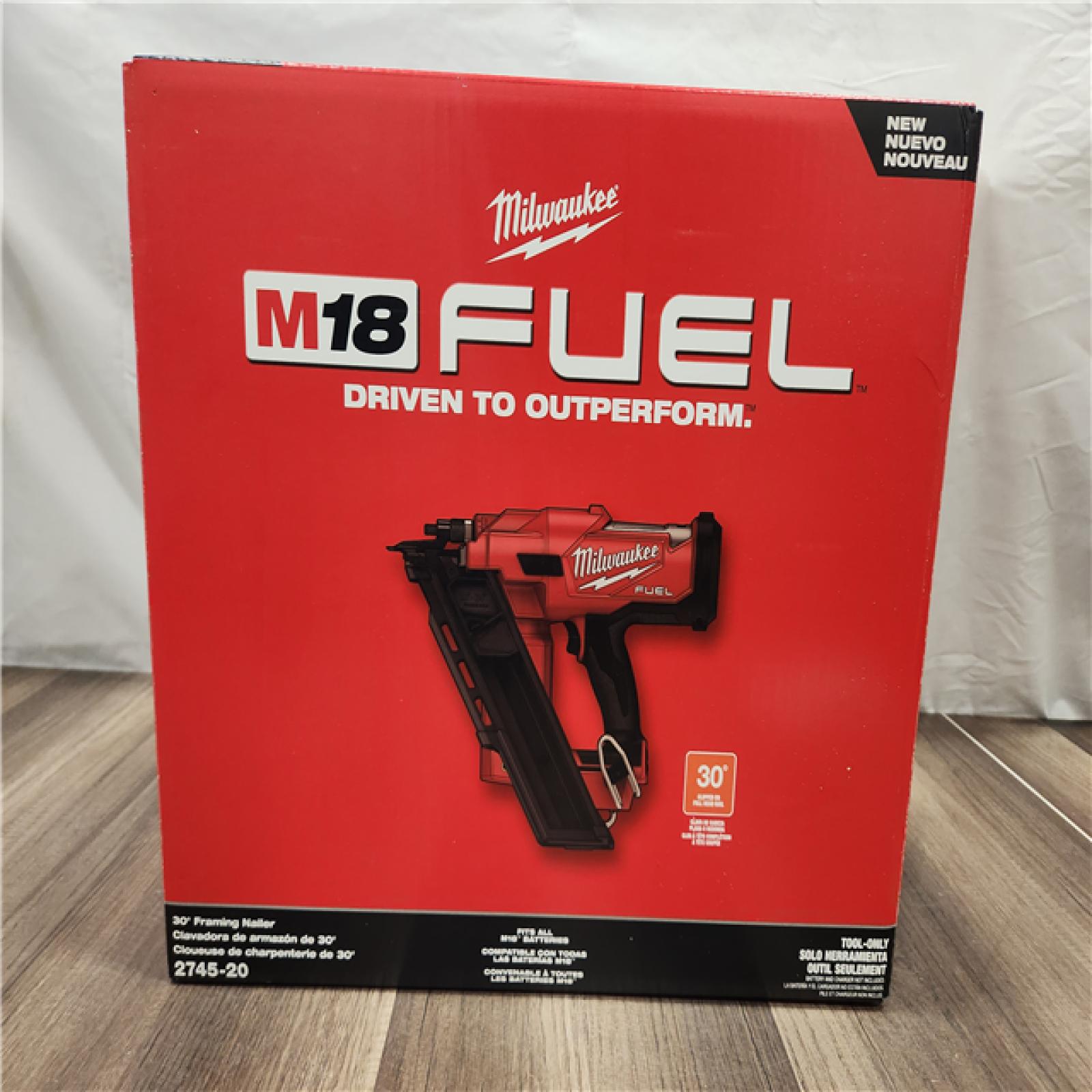 NEW- Milwaukee M18 FUEL 30 Degree Framing Nailer (TOOL ONLY)
