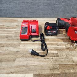 HOUSTON LOCATION - AS - IS Milwaukee FUEL 18-Volt Lithium-Ion Brushless Cordless 18-Gauge 1/4 in. Narrow Crown Stapler W/ BATTERY & CHARGER
