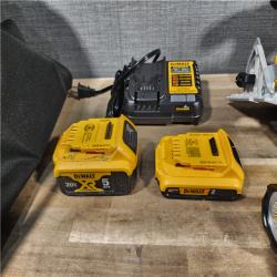 HOUSTON LOCATION - AS-IS DEWALT 20-Volt MAX Lithium-Ion Cordless 5-Tool Combo Kit with (2) Battery and Charger