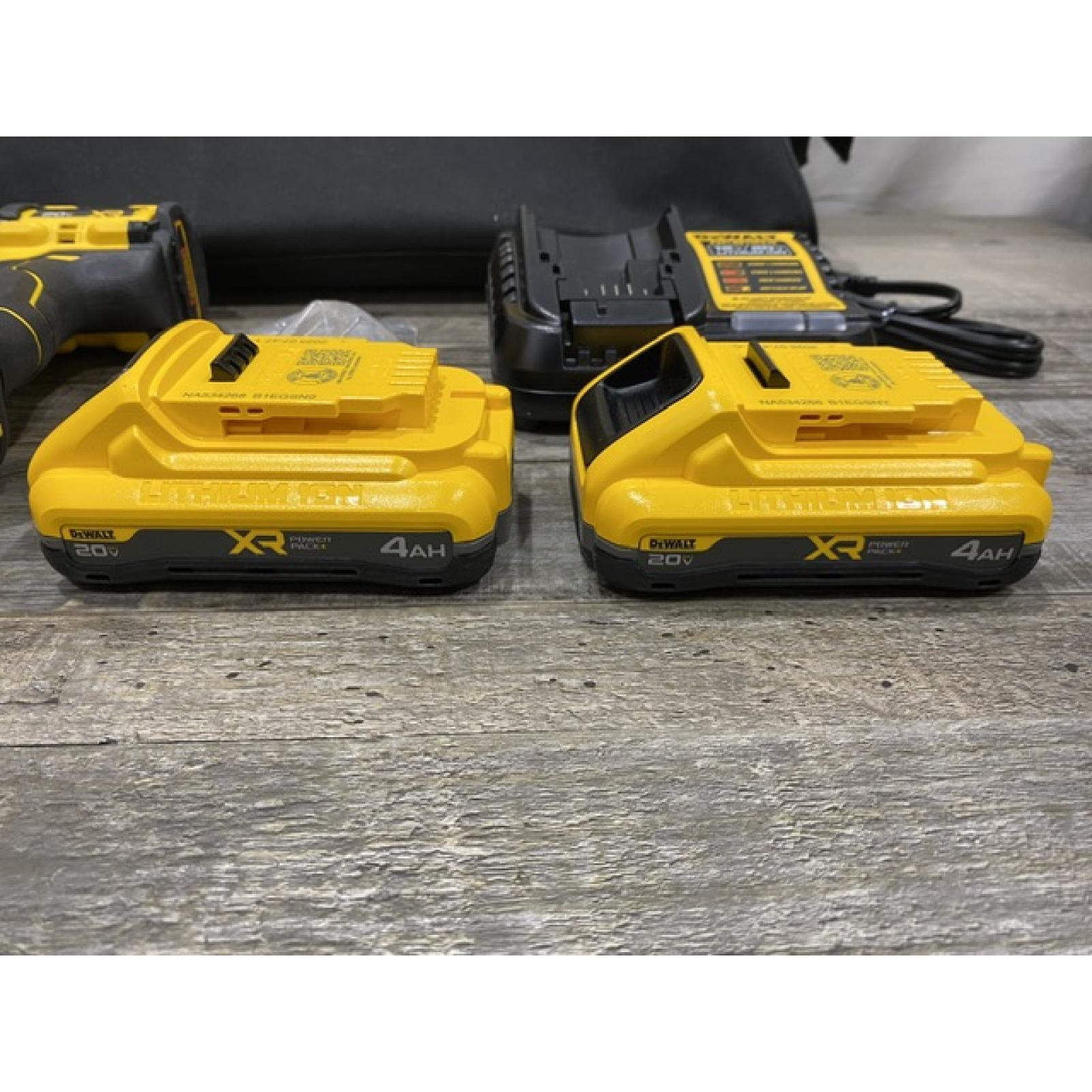 AS-IS DEWALT 20V XR Lithium-Ion Cordless Brushless 1/2 in. Drill/Driver Kit