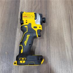 AS-IS DEWALT ATOMIC 20V MAX Lithium-Ion Cordless 1/4 in. Brushless Impact Driver Kit, 5 Ah Battery, Charger, and Bag