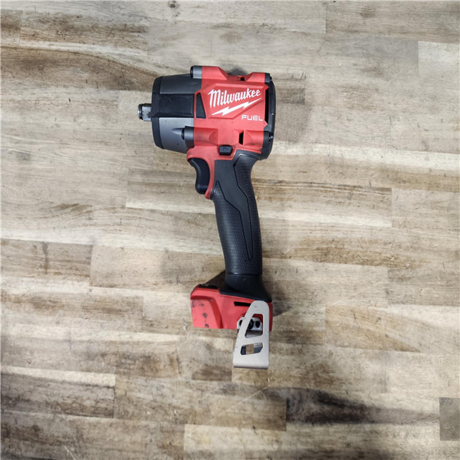 HOUSTON LOCATION - AS-IS Milwaukee M18 18V Fuel 1/2 Mid-Torque Impact Wrench Cordless Lithium-Ion Brushless (Tool-Only) with Friction Ring 2962-20