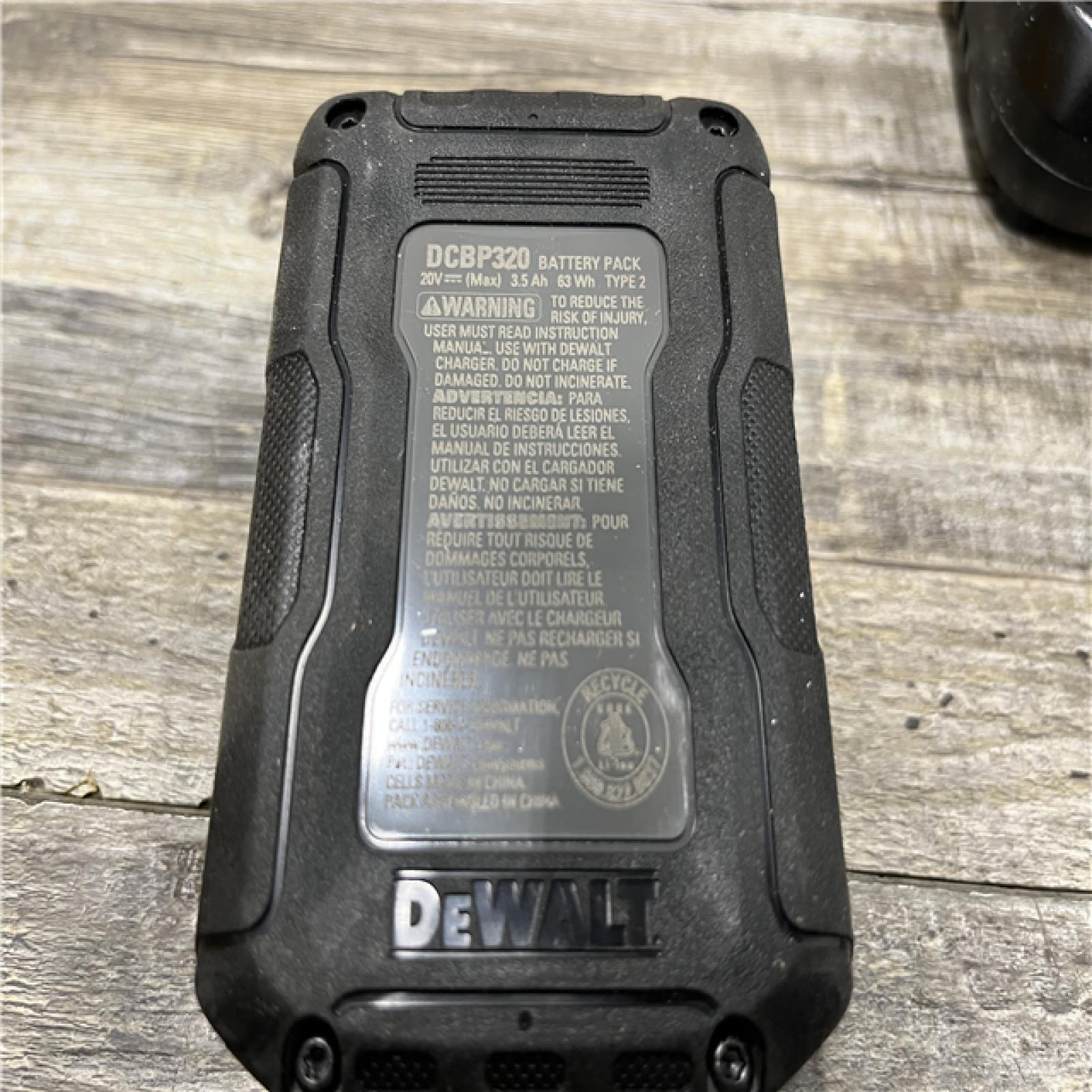 AS-IS DEWALT 20V MAX XR POWERSTACK Lithium-Ion Battery Starter Kit with 3.5Ah Battery and Charger