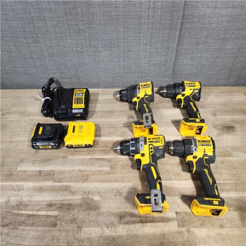HOUSTON LOCATION - AS-IS DEWALT 4 TOOL COMBO KIT W/ (2) BATTERY & CHARGER